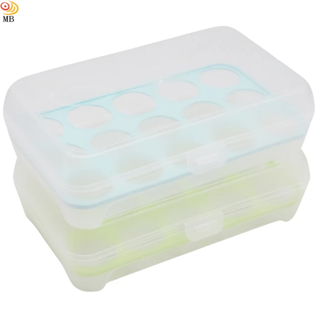 【月陽】超值2入大容量15入雞蛋蛋糕點心保鮮盒多功能收納盒(PG15242)