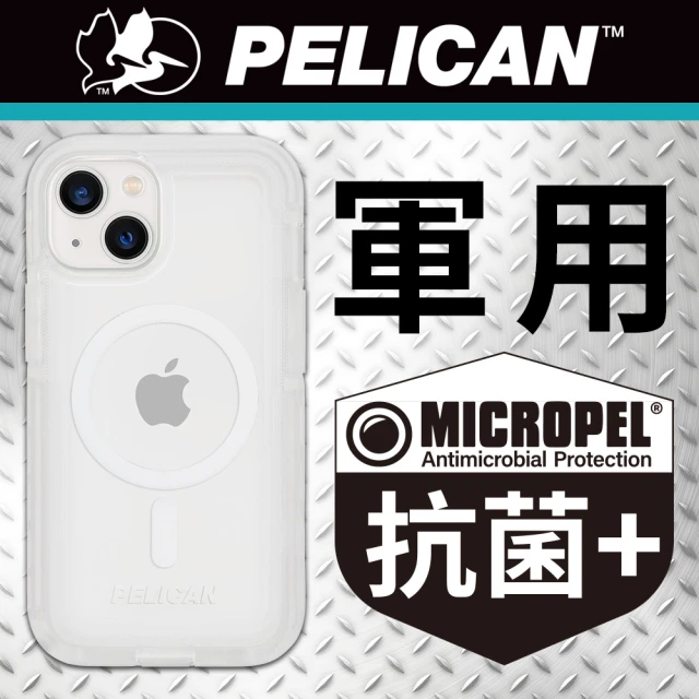 PELICAN iPhone 14 6.1吋 Voyager 航海家環保抗菌超防摔保護殼MagSafe版 - 透明