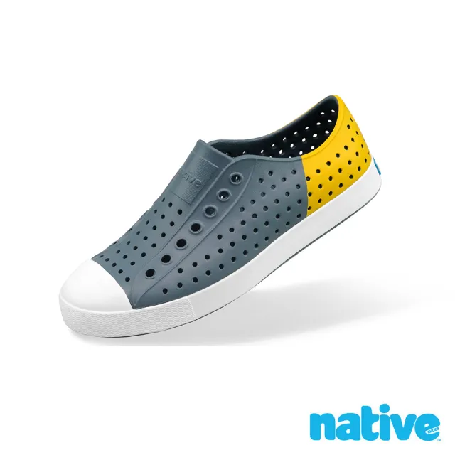 【Native Shoes】JEFFERSON 男/女鞋(灰霧藍X黃)