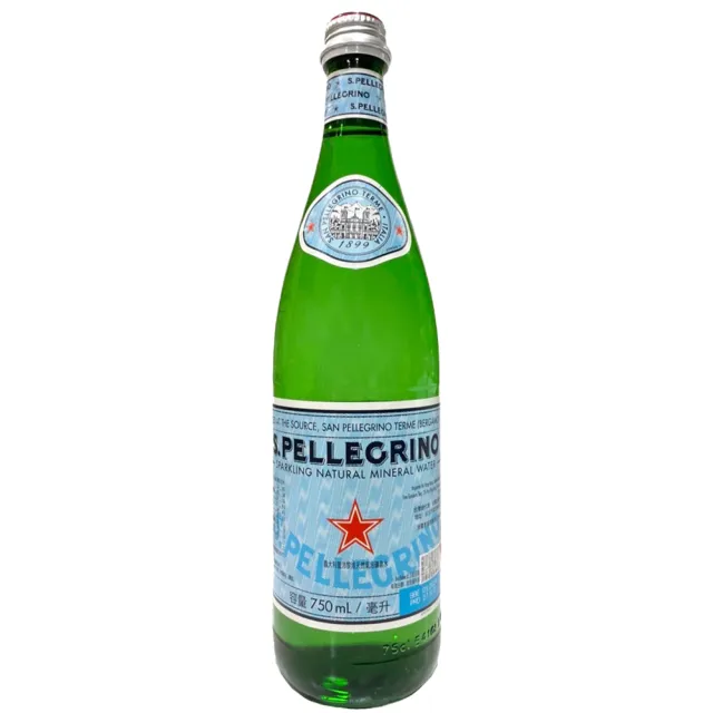 【美式賣場】S.Pellegrino 聖沛黎洛 天然氣泡礦泉水(750mlx12瓶/箱)