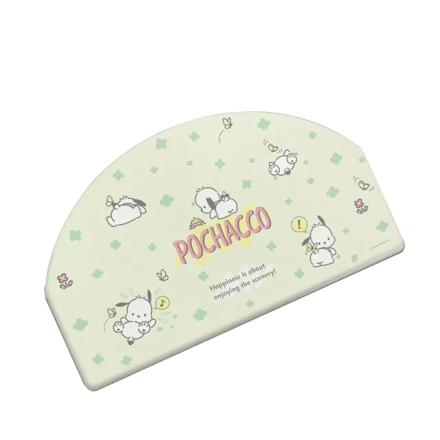 【收納王妃】Sanrio 三麗鷗 亂版系列 硬式珪藻土 吸水 半圓地墊 防潮(尺寸:60x35x0.9cm)