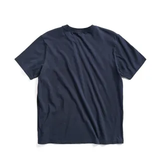 【EDWIN】男裝 網路獨家↘工業風格經典LOGO短袖T恤(丈青色)