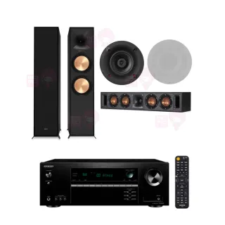 【ONKYO】TX-SR494+R-600F+R-34C+CS-16CII(7.2聲道環繞擴大機+古力奇五聲道喇叭組)