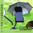 【為你撐傘】擋風擋雨機車小雨傘-2入(迷你 遮陽 手機架 防風 耐用 外送員)