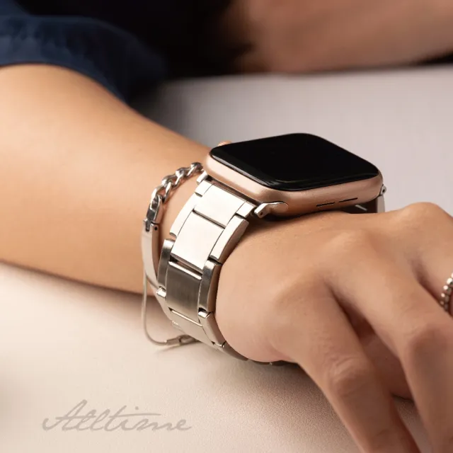 【ALL TIME 完全計時】B-貝克里不鏽鋼錶帶 Apple Watch通用錶帶
