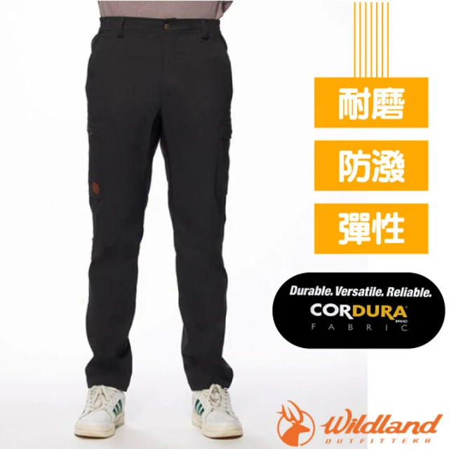 Wildland 荒野 男 彈性CORDURA四季款拼接褲.多口袋休閒機能長褲(0A92316-106 夜空灰)