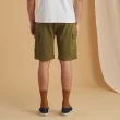 【JOHN HENRY】抽繩休閒棉質短褲-橄欖綠