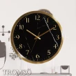 【TROMSO】風尚義大利金屬時鐘-聖羅蘭黑金(30.5x30.5cm)
