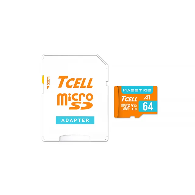 【TCELL 冠元】MASSTIGE A1 microSDXC UHS-I U1 V10 100MB 64GB 記憶卡