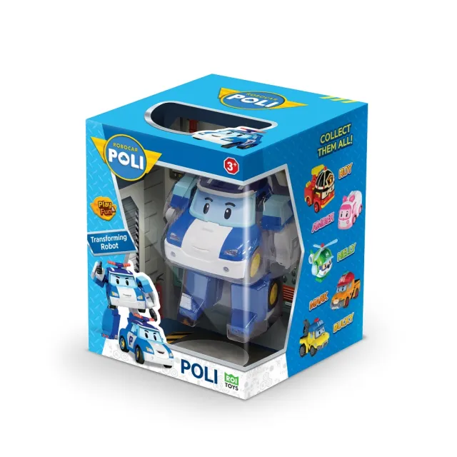 【POLI 波力】救援小英雄 新4吋變形機器人-共6款可選(波力 安寶 羅伊 赫利 馬克 巴奇)