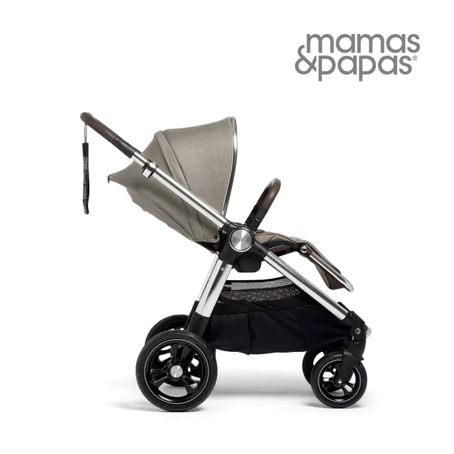 【Mamas & Papas】Ocarro 雙向 高景觀 避震輪 可平躺 新生兒 嬰兒手推車 0m+(坯布灰)