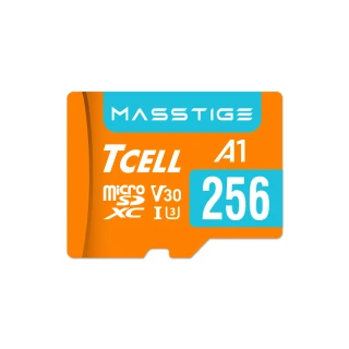 【TCELL 冠元】MASSTIGE A1 microSDXC UHS-I U3 V30 100MB 256GB 記憶卡