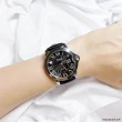 【ENANSHOP 惡南宅急店】羅馬數字時尚錶款 真皮錶帶 韓國流行手錶 男錶 女錶 情侶對錶-0097F