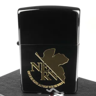 【Zippo】日系-EVA新世紀福音戰士-Nerv Black & Gold使徒標誌蝕刻打火機