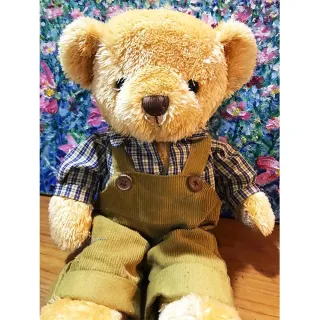 【TEDDY HOUSE泰迪熊】泰迪熊玩具玩偶公仔絨毛娃娃丹尼爾鄉村泰迪熊大(正版泰迪熊可許願好運泰迪熊)