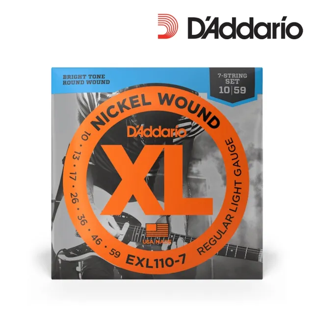 【D’Addario】EXL110-7 七弦電吉他弦 10-59(原廠公司貨 商品保固有保障)