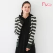 【PINK NEW GIRL】俏麗橫紋排扣針織長袖外套/罩衫 J2405SD