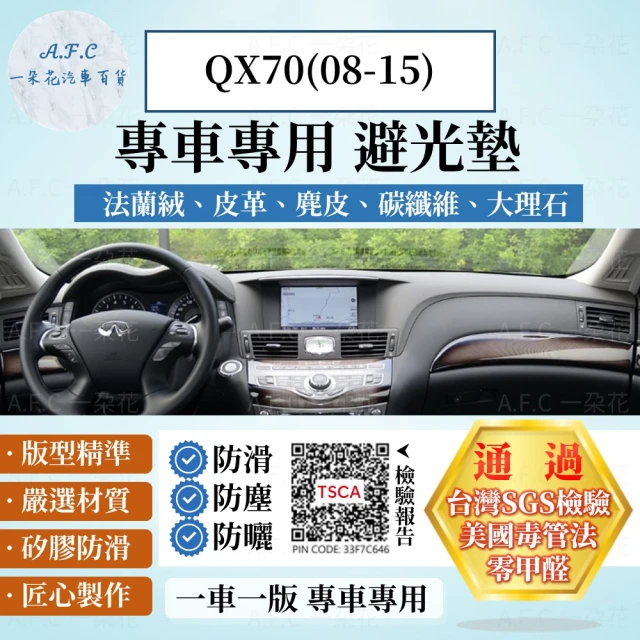 一朵花汽車百貨 INFINITI 英菲尼迪 QX70 08-15年 法蘭絨 麂皮 碳纖維皮革 超纖皮革 大理石皮革 避光墊