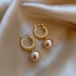 【MISS KOREA】韓國設計經典優雅氣質珍珠耳環(珍珠耳環)