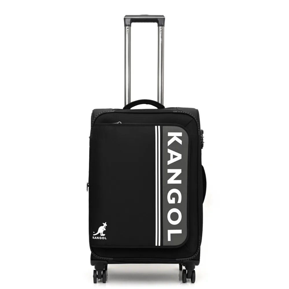 【KANGOL】英國袋鼠文青時尚布箱 行李箱 20+24吋