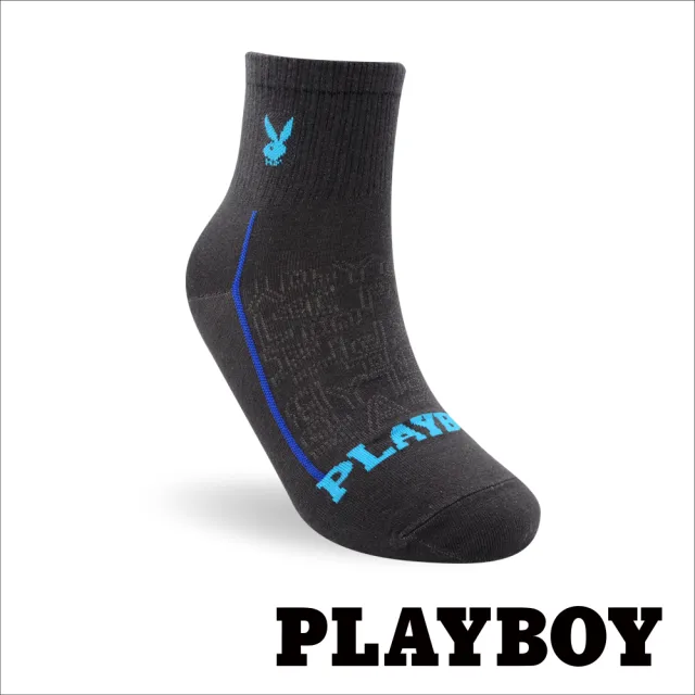 【PLAYBOY】8雙組簡約暗紋休閒短襪(男襪/短襪/學生襪)