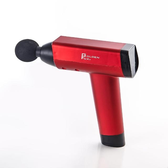 【Golden Fox】震動按摩槍低噪音/20段速度/8種按摩頭 GF-916(振動/按摩棒/充電式/無線)