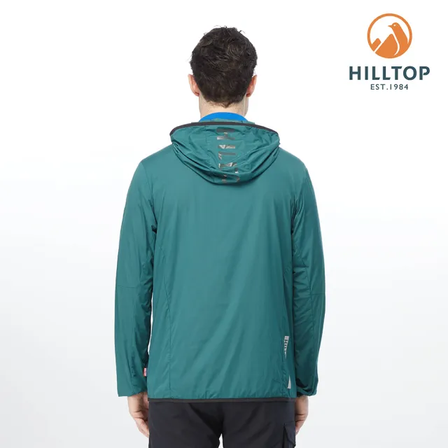 【Hilltop 山頂鳥】Ultra Light Performance 男款輕量超潑水彈性抗UV多口袋連帽外套 PS02XMB0 綠
