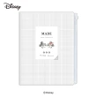【Kamio】迪士尼 簡約格紋系列 A4 雙開式6層資料夾 附夾鏈袋 米奇&米妮(文具雜貨)