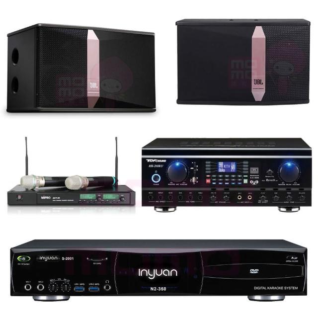 【音圓】S-2001 N2-350+TDF HK-260RU+ACT-35B+JBL Ki510(點歌機4TB+擴大機+無線麥克風+喇叭)