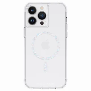【CASE-MATE】iPhone 14 Pro 6.1吋 Twinkle Diamond Clear 閃耀星環環保抗菌防摔保護殼MagSafe版 - 透明