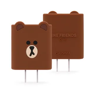 【GARMMA】LINE FRIENDS 20W Type-C & USB PD雙孔造型充電器(熊大)