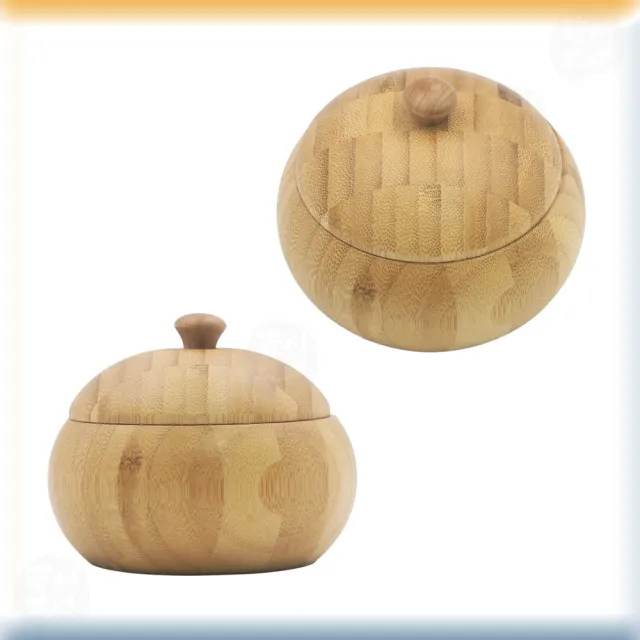 【菊川本味】圓弧點心竹碗-含蓋-10.5cm(糖果碗 首飾碗 飾品碗 餅乾碗 點心碗 木質碗 附蓋圓碗 收納小碗)