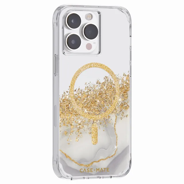 【CASE-MATE】iPhone 14 Pro Max6.7吋Karat Marble 鎏金石紋環保抗菌防摔保護殼MagSafe版