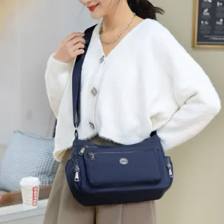 【I FUN】新品▲ 韓版大容量防潑水單肩斜跨包(防水包 復古/氣質/通勤/單肩包/斜跨包)