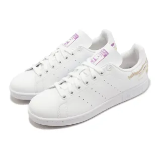 【adidas 愛迪達】休閒鞋 Stan Smith TM W 女鞋 白 紫 史密斯 經典 小白鞋 愛迪達(GY9560)