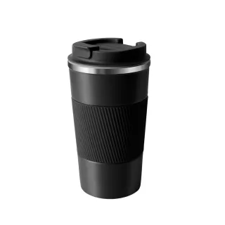 【Go green】食品級304不鏽鋼保溫杯 環保杯 咖啡隨行杯 - 石墨黑 / 510ml(保溫瓶)