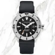 【GIORGIO FEDON 1919】Ocean Hover 喬治菲登海洋系列200米機械錶-黑 橡膠錶帶47mm(GFCH002)
