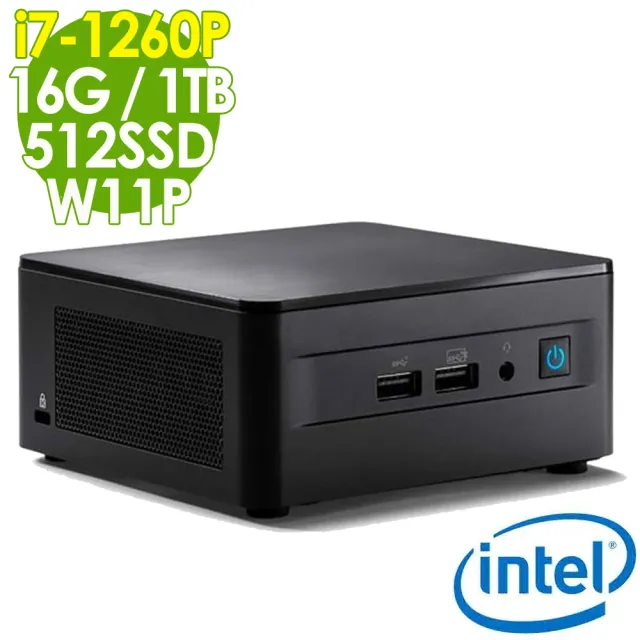 Intel 英特爾 NUC i7-1260P/16G/512SSD+1TB/WIFI6/W11P(無線迷你電腦)