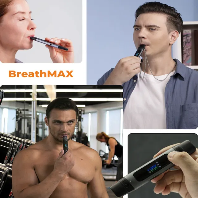 【BreathMax】智慧型肺活量訓練分析器(USB 充電 電子式 肺活量鍛煉 肺活量檢測 連接手機)