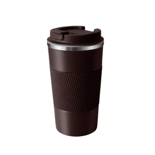 【Go green】食品級304不鏽鋼保溫杯 環保杯 咖啡隨行杯 - 咖啡棕 / 510ml(保溫瓶)