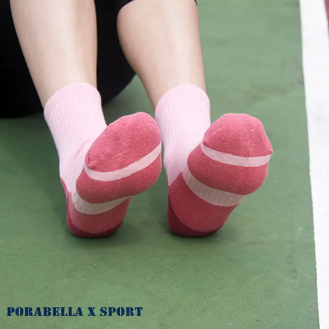 【Porabella】任選三雙 女襪 撞色 中筒襪女 襪子女 女襪子 中筒襪 運動襪 運動襪子 跑步襪SPORT SOCKS