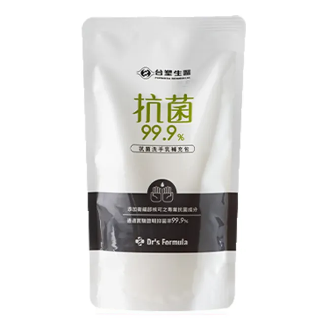 【Dr’s Formula 台塑生醫】抗菌洗手乳補充包400g X24入組(豐富泡沫 潔淨芳香)