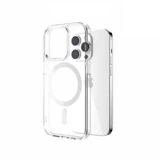 【SwitchEasy 魚骨牌】iPhone 14 Pro Max 6.7吋 Nude M 磁吸晶亮透明軍規防摔手機殼(支援 MagSafe)