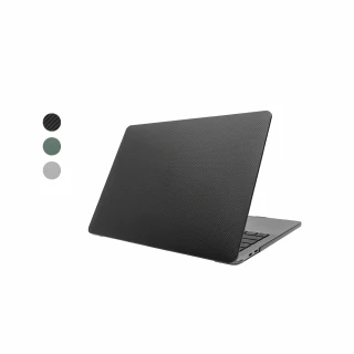 【SwitchEasy 魚骨牌】MacBook Air 13.6吋 Touch 刻紋觸感電腦保護殼(主機搭贈)