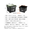 【JEJ ASTAGE】400X工業風可疊式工具收納箱/22L/軍綠黑(工具收納箱/露營用具收納)