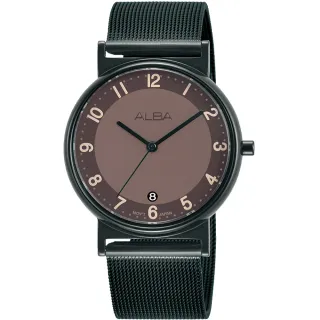 【ALBA】雅柏 復古風 時尚米蘭帶女錶-34mm 禮物 送禮 推薦(AG8M49X1/VJ32-X328SD)