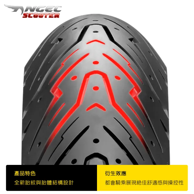 【PIRELLI 倍耐力】ANGEL Scooter速克達專用 13吋(130/70-13 63P 天使胎)