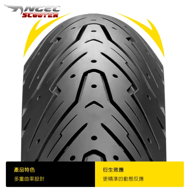 【PIRELLI 倍耐力】ANGEL Scooter速克達專用 13吋(130/70-13 63P 天使胎)