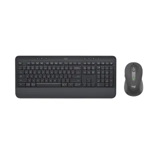 【Logitech 羅技】鍵鼠組 K650無線鍵盤+M650多工靜音無線滑鼠-石墨灰組