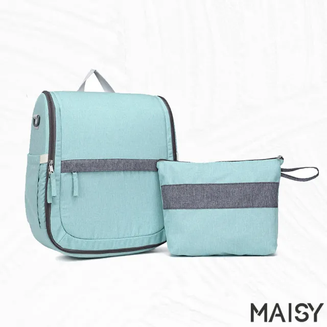 【MAISY】多功能便携式折叠床後背媽咪包(現+預  淺綠色)